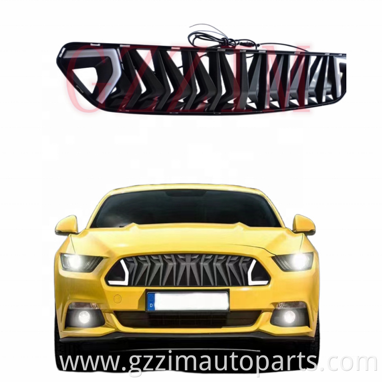 Modified Black Front Middle Grille Used For Mustang RTR Style